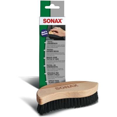 SONAX Brosse pour textile et cuir (1 pièce) brosse ergonomique avec poils souples pour nettoyage à sec ou avec produit nettoyant Réf: 04167410 SONAX Brosse pour textile et cuir (1 pièce) brosse ergonomique avec poils souples pour nettoyage à sec ou avec produit nettoyant Réf: 04167410