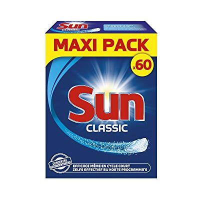 Sun Tablettes Lave-Vaisselle Classic 60 Lavages Sun Tablettes Lave-Vaisselle Classic 60 Lavages