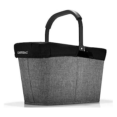 reisenthel Carrybag BK + Cover BP, sac de transport avec couvercle, Twist Silver., 48cm, Moderne reisenthel Carrybag BK + Cover BP, sac de transport avec couvercle, Twist Silver., 48cm, Moderne