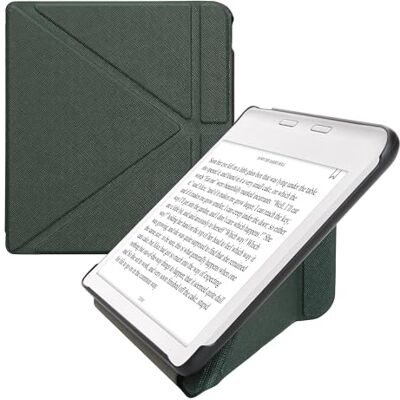 kwmobile Étui compatible avec Kobo Libra Colour coque Étui à rabat magnétique tablette eReader similicuir vert foncé kwmobile Étui compatible avec Kobo Libra Colour coque Étui à rabat magnétique tablette eReader similicuir vert foncé