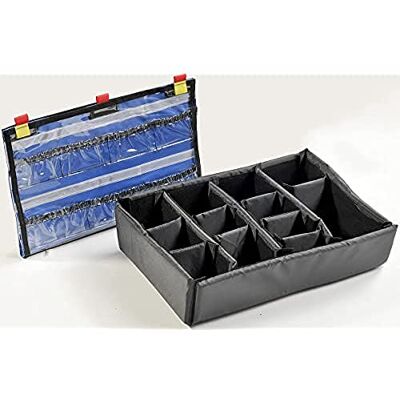 PELI 1505EMS Accessoires EMS (Modèle à Pochette Couvercle Filet et cloison), Accessoire de la Valise Protector Originale, Compatible avec : 1500EMS, Couleur : Noir PELI 1505EMS Accessoires EMS (Modèle à Pochette Couvercle Filet et cloison), Accessoire de la Valise Protector Originale, Compatible avec : 1500EMS, Couleur : Noir