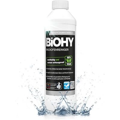BIOHY Nettoyant pour Four à Haute Concentration (Bouteille de 500ml) dégraissant pour Un Nettoyage Rapide et Facile du Four sans frotter (Backofenreiniger) BIOHY Nettoyant pour Four à Haute Concentration (Bouteille de 500ml) dégraissant pour Un Nettoyage Rapide et Facile du Four sans frotter (Backofenreiniger)