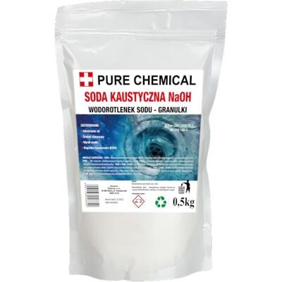 CHOSA Soude Caustique Pure NaOH Hydroxyde de Sodium 500g Sachet Soude Caustique Pure Hydroxyde de Sodium 500g Sachet, Efficace contre bouchons et salissures tenaces CHOSA Soude Caustique Pure NaOH Hydroxyde de Sodium 500g Sachet Soude Caustique Pure Hydroxyde de Sodium 500g Sachet, Efficace contre bouchons et salissures tenaces
