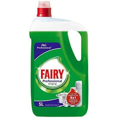 Fairy Professional Original Pack de 2 bouteilles de liquide vaisselle 5 l (total 10 l) Fairy Professional Original Pack de 2 bouteilles de liquide vaisselle 5 l (total 10 l)