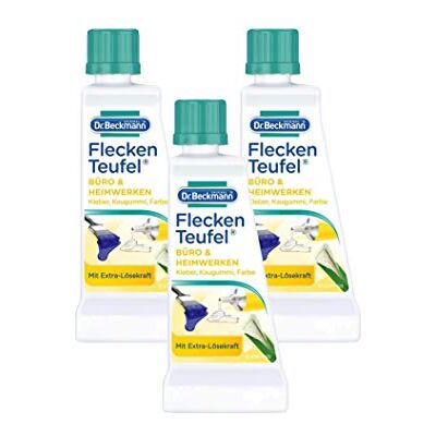 Dr. Beckmann Fleckenteufel Büro & Heimwerken Détachant Spécial pour Colle, Peinture et Chewing-Gum 50 ml (3 Pièces) Dr. Beckmann Fleckenteufel Büro & Heimwerken Détachant Spécial pour Colle, Peinture et Chewing-Gum 50 ml (3 Pièces)