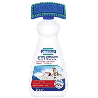 Dr. Beckmann Détachant et Brosse Tapis & Moquette 650 ml Oxygène actif sur taches et odeurs tenaces tapis et moquettes Brosse applicatrice incluse agents actifs anti-odeur Dr. Beckmann Détachant et Brosse Tapis & Moquette 650 ml Oxygène actif sur taches et odeurs tenaces tapis et moquettes Brosse applicatrice incluse agents actifs anti-odeur