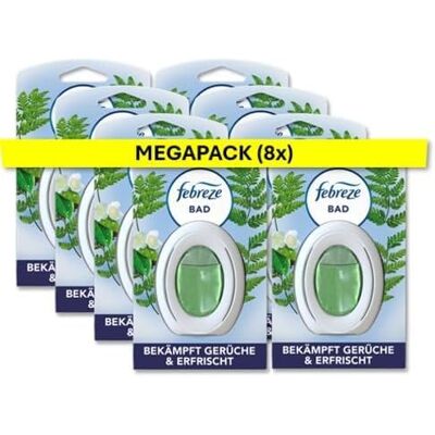 Febreze Lot de 8 désodorisants pour salle de bain Réveil du printemps Combat et empêche les odeurs de salle de bain en permanence et assure une fraîcheur durable. Febreze Lot de 8 désodorisants pour salle de bain Réveil du printemps Combat et empêche les odeurs de salle de bain en permanence et assure une fraîcheur durable.
