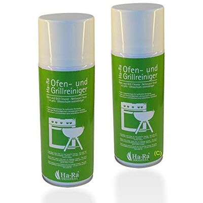 Ha-Ra Lot de 2 nettoyants pour four et barbecue 400 ml I Nettoyant économique et dégraissant pour four et barbecue I Pour casseroles, poêles, barbecue et four I Faible odeur, doux pour la peau et sans Ha-Ra Lot de 2 nettoyants pour four et barbecue 400 ml I Nettoyant économique et dégraissant pour four et barbecue I Pour casseroles, poêles, barbecue et four I Faible odeur, doux pour la peau et sans