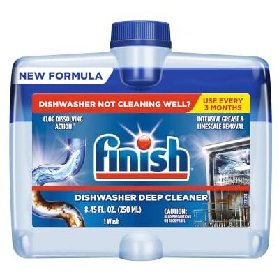 Finish Dual Action Spülmaschinenreiniger: gegen Fett und Kalk, 244 ml Finish Dual Action Spülmaschinenreiniger: gegen Fett und Kalk, 244 ml