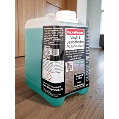 CleanPrince Nettoyant pour sols en vinyle et sols design de 2 litres Nettoyage et entretien des sols en vinyle, design, PVC, linoléum CleanPrince Nettoyant pour sols en vinyle et sols design de 2 litres Nettoyage et entretien des sols en vinyle, design, PVC, linoléum