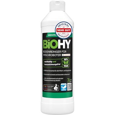 BIOHY Nettoyant de sol pour tous les robots, serpillères avec parfum orange (500 ml) Nettoyant concentré Pour tous les sols BIOHY Nettoyant de sol pour tous les robots, serpillères avec parfum orange (500 ml) Nettoyant concentré Pour tous les sols