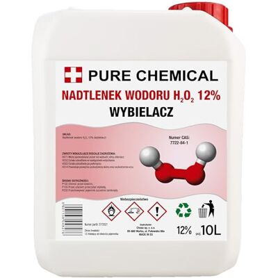 Pure CHOSA Eau Oxygénée 40 Volumes Peroxyde d'Hydrogène 12% 10L Bidon Eau Oxygénée 40 Volumes Peroxyde d'Hydrogène 12% 10L Bidon, Idéal pour la cuisine et la salle de bain Pure CHOSA Eau Oxygénée 40 Volumes Peroxyde d'Hydrogène 12% 10L Bidon Eau Oxygénée 40 Volumes Peroxyde d'Hydrogène 12% 10L Bidon, Idéal pour la cuisine et la salle de bain
