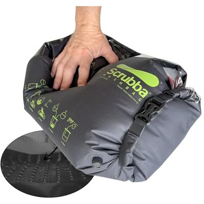 Scrubba Lave-linge manuel portable pour voyage, camping, utilisation avec du savon de lessive ou du savon pour les mains, 150 g Scrubba Lave-linge manuel portable pour voyage, camping, utilisation avec du savon de lessive ou du savon pour les mains, 150 g