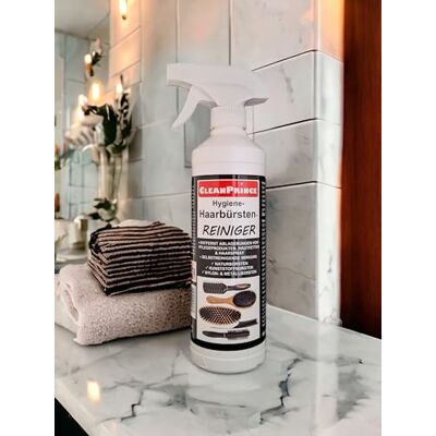 CleanPrince Nettoyant hygiénique liquide pour brosse à cheveux 500 ml pour poils naturels, poils en plastique et en métal Dissout les graisses, les produits de soins, etc. CleanPrince Nettoyant hygiénique liquide pour brosse à cheveux 500 ml pour poils naturels, poils en plastique et en métal Dissout les graisses, les produits de soins, etc.