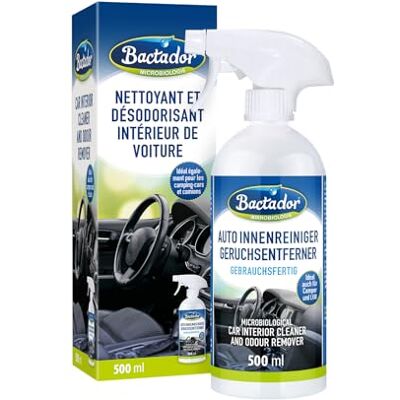 Bactador Déodorant Intérieur Auto à Probiotiques - Spray Nettoyant Bactador Déodorant Intérieur Auto à Probiotiques - Spray Nettoyant