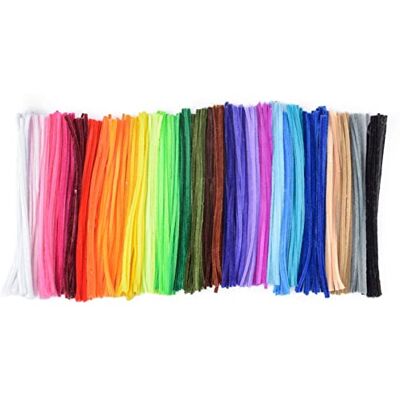Creative Lot de 50 cure-pipes multicolores pour le bricolage 10 couleurs Fil chenille de 30 cm Kit de bricolage pour enfants Creative Lot de 50 cure-pipes multicolores pour le bricolage 10 couleurs Fil chenille de 30 cm Kit de bricolage pour enfants