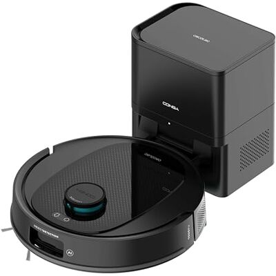 Cecotec Robot Aspirateur et Laveur de Sols avec Base d'Auto-vidage et IA Conga Y80 X-Treme. Navigation Laser et Intelligence Artificielle, 13000Pa, Base de 2,5L, Autonomie jusqu'à 220m²,App 3.0 Cecotec Robot Aspirateur et Laveur de Sols avec Base d'Auto-vidage et IA Conga Y80 X-Treme. Navigation Laser et Intelligence Artificielle, 13000Pa, Base de 2,5L, Autonomie jusqu'à 220m²,App 3.0