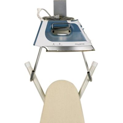 Household Essentials Support de planche à repasser sur porte Argenté Household Essentials Support de planche à repasser sur porte Argenté