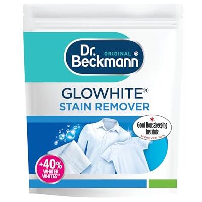 Dr. Beckmann Glowhite Amplificateur de blanchiment Détachant et blanchissant à lessive Élimine plus de 100 taches 400 g Dr. Beckmann Glowhite Amplificateur de blanchiment Détachant et blanchissant à lessive Élimine plus de 100 taches 400 g