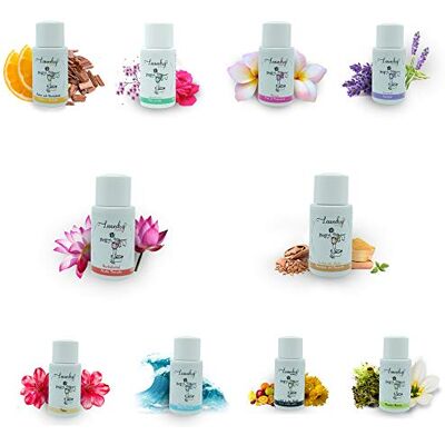 Dell Lot de 10 parfums pour machine à laver, parfum pour machine à laver, 20 ml, parfum de linge Dell Lot de 10 parfums pour machine à laver, parfum pour machine à laver, 20 ml, parfum de linge