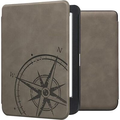 kwmobile Étui compatible avec Kobo Clara BW/Colour coque Étui à rabat magnétique tabletteeReader similicuir gris kwmobile Étui compatible avec Kobo Clara BW/Colour coque Étui à rabat magnétique tabletteeReader similicuir gris