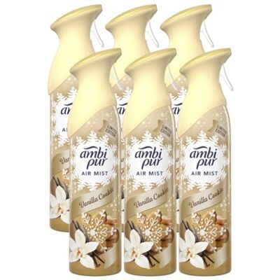 Febreze Lot de 6 désodorisants en spray 185 ml – Cookie à la vanille Febreze Lot de 6 désodorisants en spray 185 ml – Cookie à la vanille
