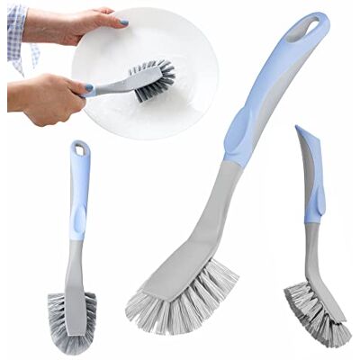 York BACTERIA STOP Brosse à vaisselle Brosse de cuisine adaptée pour laver la vaisselle, les casseroles, les poêles Poils antibactériens Poignée antidérapante York BACTERIA STOP Brosse à vaisselle Brosse de cuisine adaptée pour laver la vaisselle, les casseroles, les poêles Poils antibactériens Poignée antidérapante