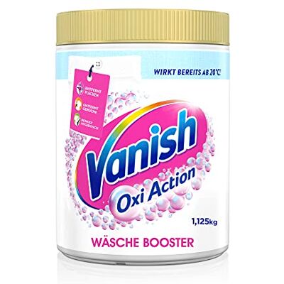 Vanish Oxi Action Powerweiss Poudre 1 x 1,125 kg Détachant et booster linge poudre sans chlore Pour linge blanc Vanish Oxi Action Powerweiss Poudre 1 x 1,125 kg Détachant et booster linge poudre sans chlore Pour linge blanc