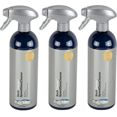 Koch Chemie Speed Glass Cleaner Lot de 3 nettoyants pour vitres 750 ml Koch Chemie Speed Glass Cleaner Lot de 3 nettoyants pour vitres 750 ml