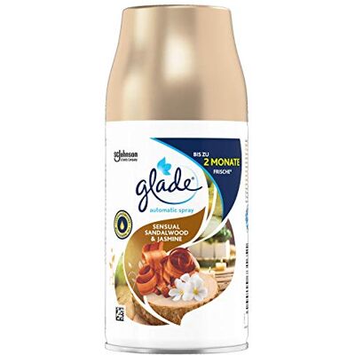 Glade (Brise) Sensual Lot de 4 recharges de spray automatique Sensual Bois de santal et jasmin (4 x 269 ml) Glade (Brise) Sensual Lot de 4 recharges de spray automatique Sensual Bois de santal et jasmin (4 x 269 ml)
