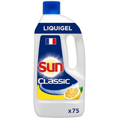 Sun Savon liquide vaisselle classique citron 1,5L 50 brassées Sun Savon liquide vaisselle classique citron 1,5L 50 brassées