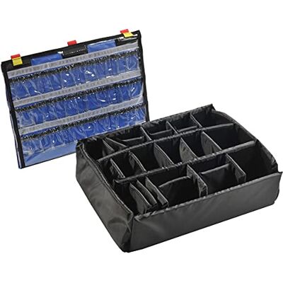 PELI 1555EMS Accessoires EMS (Modèle à Pochette Couvercle Filet et cloison), Accessoire de la Valise Protector Originale, Compatible avec : 1550EMS (Vendue séparément), Couleur : Noir PELI 1555EMS Accessoires EMS (Modèle à Pochette Couvercle Filet et cloison), Accessoire de la Valise Protector Originale, Compatible avec : 1550EMS (Vendue séparément), Couleur : Noir