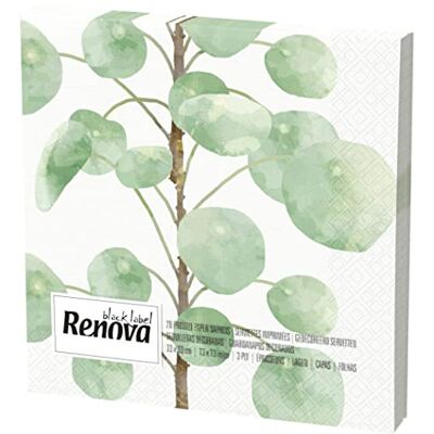 Renova Lot de 20 serviettes en papier ultra absorbantes 110 g Renova Lot de 20 serviettes en papier ultra absorbantes 110 g
