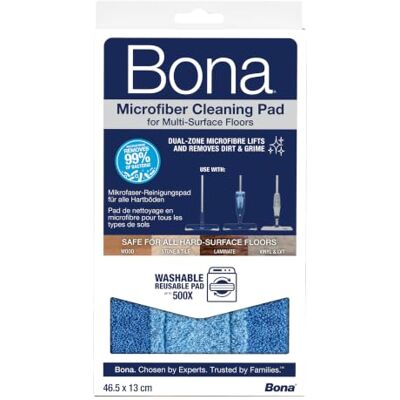 Bona Pad de Nettoyage en Microfibre 42 CM Réutilisable Jusqu'à 500 Fois Compatible Avec Balai Microfibre Pour Sol Réutilisable Jusqu'à 500 Fois Bona Pad de Nettoyage en Microfibre 42 CM Réutilisable Jusqu'à 500 Fois Compatible Avec Balai Microfibre Pour Sol Réutilisable Jusqu'à 500 Fois