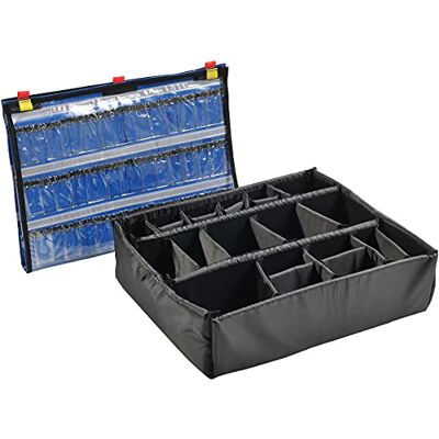 PELI 1605EMS Accessoires EMS (Modèle à Pochette Couvercle Filet et cloison), Accessoire de la Valise Protector Originale, Compatible avec : 1600EMS (Vendue séparément), Couleur : Noir PELI 1605EMS Accessoires EMS (Modèle à Pochette Couvercle Filet et cloison), Accessoire de la Valise Protector Originale, Compatible avec : 1600EMS (Vendue séparément), Couleur : Noir