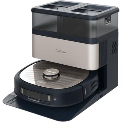 Cecotec Robot aspirateur et balai avec station auto-vide, KI et Laser Conga Z100 X-Treme. Navigation laser et intelligence artificielle, 20 000 Pa, nettoyage professionnel, balai bi-matière XXL Cecotec Robot aspirateur et balai avec station auto-vide, KI et Laser Conga Z100 X-Treme. Navigation laser et intelligence artificielle, 20 000 Pa, nettoyage professionnel, balai bi-matière XXL