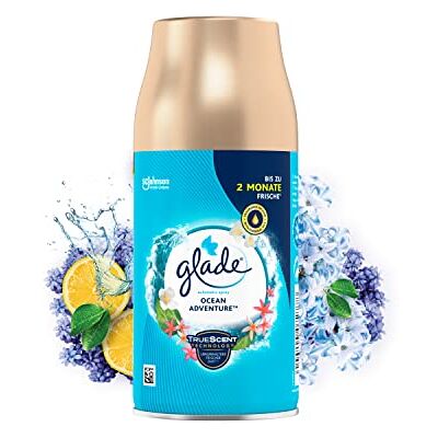 Glade (Brise) Lot de 4 recharges de spray automatique, parfum d'ambiance Ocean Adventure, 4 x 269 ml Glade (Brise) Lot de 4 recharges de spray automatique, parfum d'ambiance Ocean Adventure, 4 x 269 ml