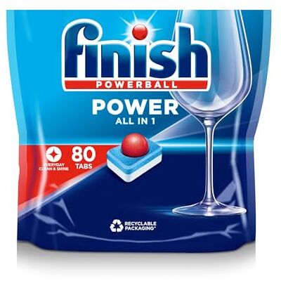Finish Tablettes pour lave-vaisselle All in 1 Max Original, 80 comprimés (l'emballage peut varier) Finish Tablettes pour lave-vaisselle All in 1 Max Original, 80 comprimés (l'emballage peut varier)
