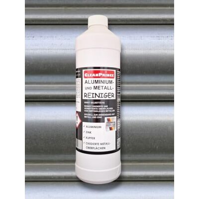 CleanPrince Nettoyant pour aluminium et métaux 1 l Nettoyant pour profilés de fenêtre en aluminium, zinc, cuivre, métal CleanPrince Nettoyant pour aluminium et métaux 1 l Nettoyant pour profilés de fenêtre en aluminium, zinc, cuivre, métal