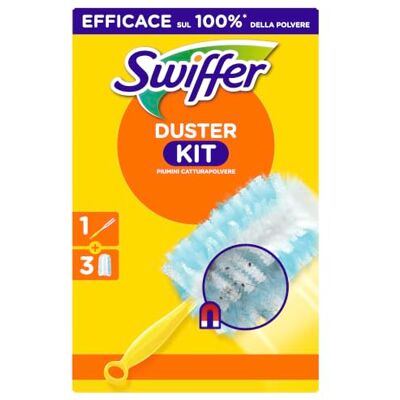 Kit de Plumeaux Swiffer - Poignée ergonomique, 3 plumeaux Kit de Plumeaux Swiffer - Poignée ergonomique, 3 plumeaux
