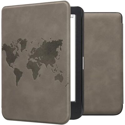 kwmobile Étui compatible avec Kobo Clara BW/Colour coque Étui à rabat magnétique tabletteeReader similicuir gris kwmobile Étui compatible avec Kobo Clara BW/Colour coque Étui à rabat magnétique tabletteeReader similicuir gris