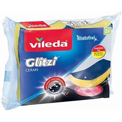 Vileda Éponge de Nettoyage Glitzi Ceran, (1 x 2 Pièces) Vileda Éponge de Nettoyage Glitzi Ceran, (1 x 2 Pièces)