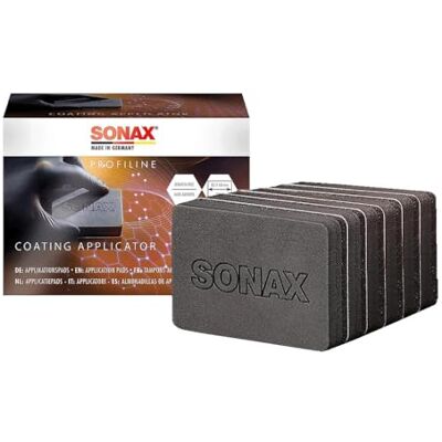 SONAX PROFILINE Lot de 6 tampons d'application avec surface spéciale non tissée pour l'application de tous les revêtements N° d'article 02377410 SONAX PROFILINE Lot de 6 tampons d'application avec surface spéciale non tissée pour l'application de tous les revêtements N° d'article 02377410