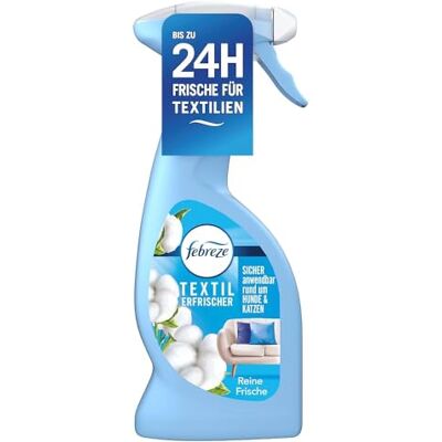 Febreze Désodorisant textile 375 ml Fraîcheur Avec technologie Fresh Air, élimine les odeurs de vos textiles et laisse un parfum frais Febreze Désodorisant textile 375 ml Fraîcheur Avec technologie Fresh Air, élimine les odeurs de vos textiles et laisse un parfum frais