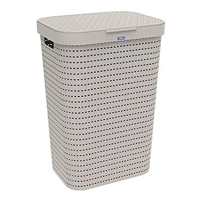 Rotho Country Panier à linge 55l avec couvercle en rotin, Plastique (PP) sans BPA, cappuccino, 55l (42.0 x 32.2 x 57.7 cm) Rotho Country Panier à linge 55l avec couvercle en rotin, Plastique (PP) sans BPA, cappuccino, 55l (42.0 x 32.2 x 57.7 cm)
