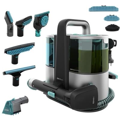 Cecotec Nettoyeur aspirateur de tapisseries et tapis avec câble 6 accessoires Conga 6000 Carpet&Spot Clean XL Pro. 600 W, 14 kPa, réservoir eau propre 1 500 ml et eau sale 850 ml, rayon d'action 8 Cecotec Nettoyeur aspirateur de tapisseries et tapis avec câble 6 accessoires Conga 6000 Carpet&Spot Clean XL Pro. 600 W, 14 kPa, réservoir eau propre 1 500 ml et eau sale 850 ml, rayon d'action 8