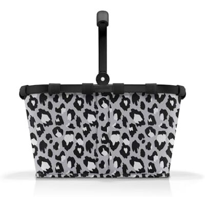 reisenthel Carrybag – Panier à provisions stable avec beaucoup d'espace de rangement et poche intérieure pratique – Design élégant et imperméable, Frame Leo Nero, Panier de courses reisenthel Carrybag – Panier à provisions stable avec beaucoup d'espace de rangement et poche intérieure pratique – Design élégant et imperméable, Frame Leo Nero, Panier de courses