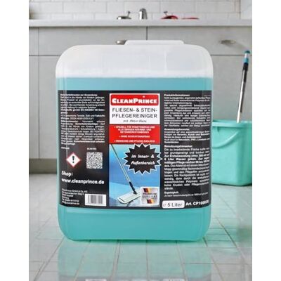 CleanPrince 5 litres de nettoyant pour carrelage et pierre, 5000 ml, savon brillant, nettoyant pour carrelage, marbre, granit CleanPrince 5 litres de nettoyant pour carrelage et pierre, 5000 ml, savon brillant, nettoyant pour carrelage, marbre, granit