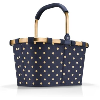 reisenthel Panier à provisions solide avec beaucoup d'espace de rangement et poche intérieure pratique Design élégant et imperméable, Cadre Métallique À Pois Bleus reisenthel Panier à provisions solide avec beaucoup d'espace de rangement et poche intérieure pratique Design élégant et imperméable, Cadre Métallique À Pois Bleus