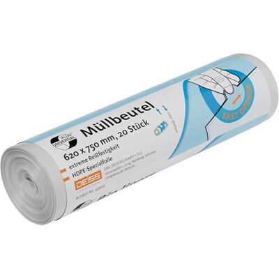 Deiss universel 49915 Sacs poubelle, 620 mm x 750 mm, 60 L, transparent (Lot de 20) Deiss universel 49915 Sacs poubelle, 620 mm x 750 mm, 60 L, transparent (Lot de 20)